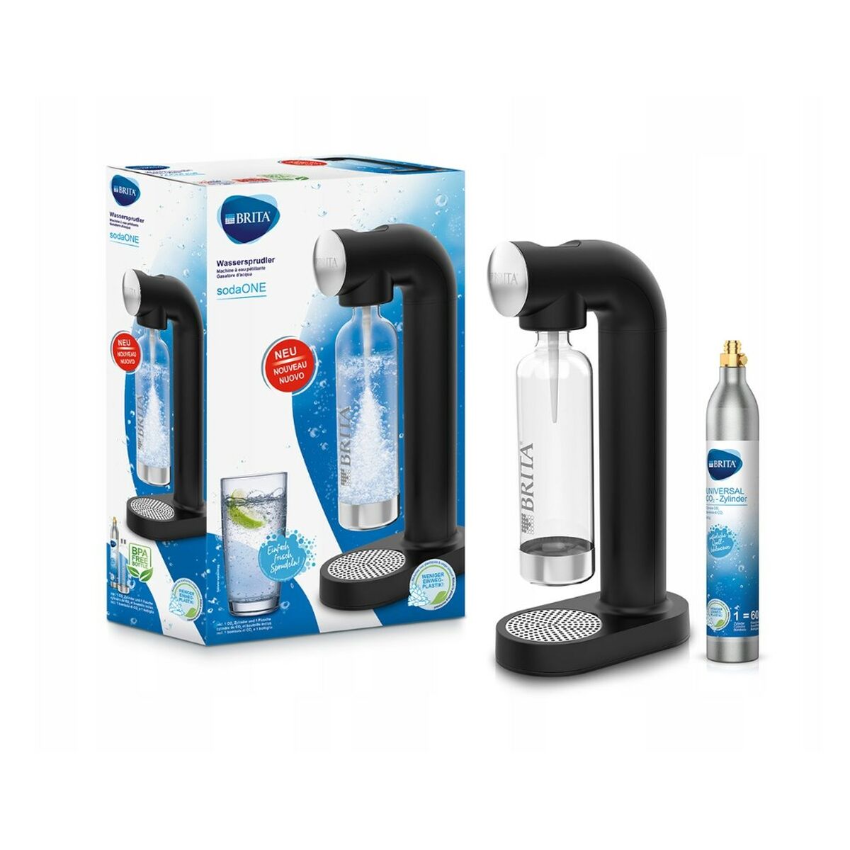 Sodamachine Brita sodaONE Zwart 1 L